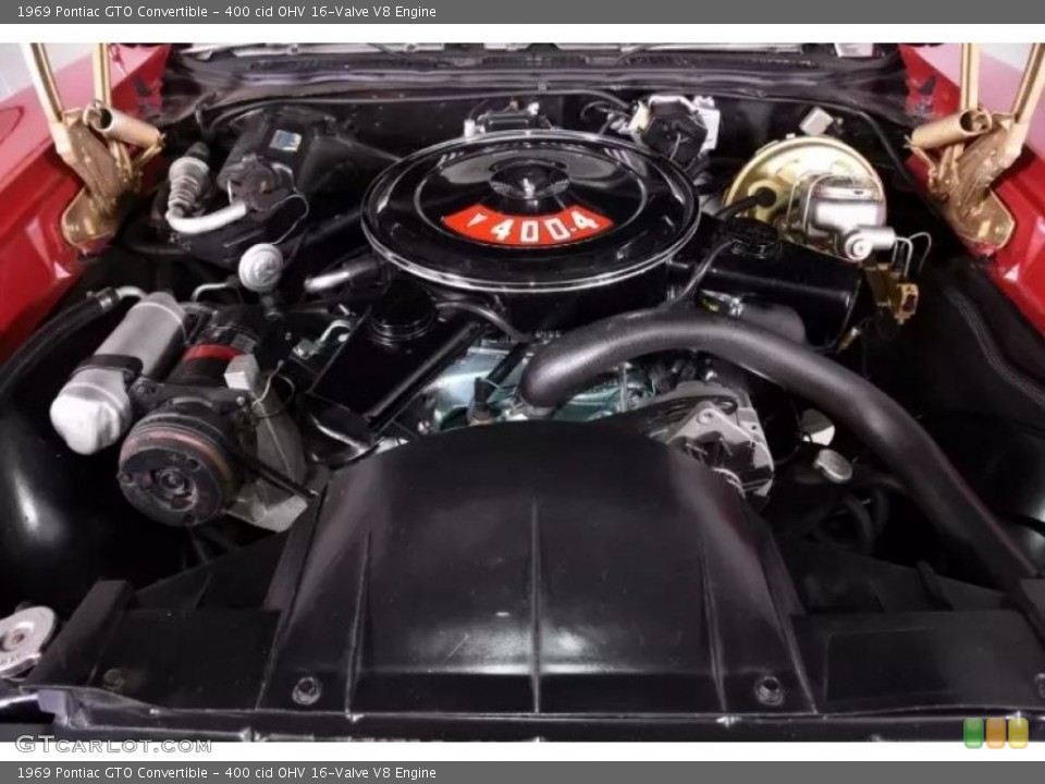 400 cid OHV 16-Valve V8 1969 Pontiac GTO Engine