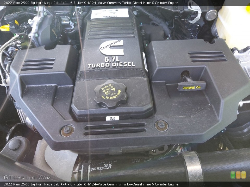 6.7 Liter OHV 24-Valve Cummins Turbo-Diesel inline 6 Cylinder Engine for the 2022 Ram 2500 #144381752