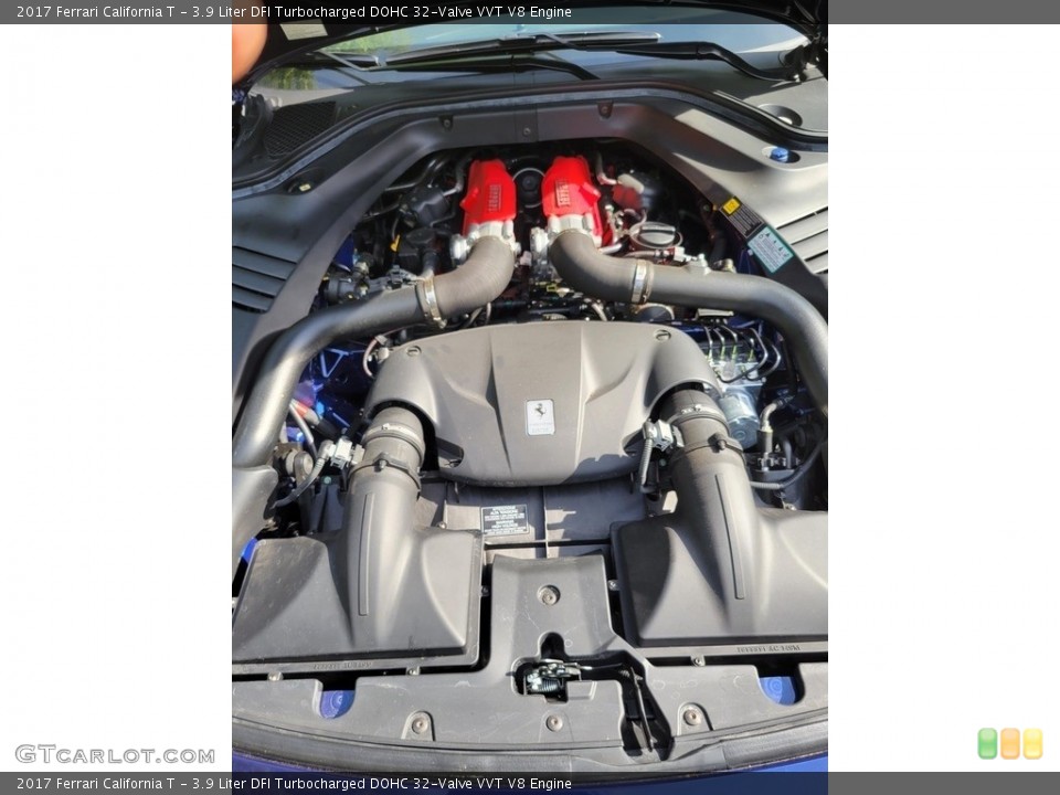 3.9 Liter DFI Turbocharged DOHC 32-Valve VVT V8 2017 Ferrari California Engine