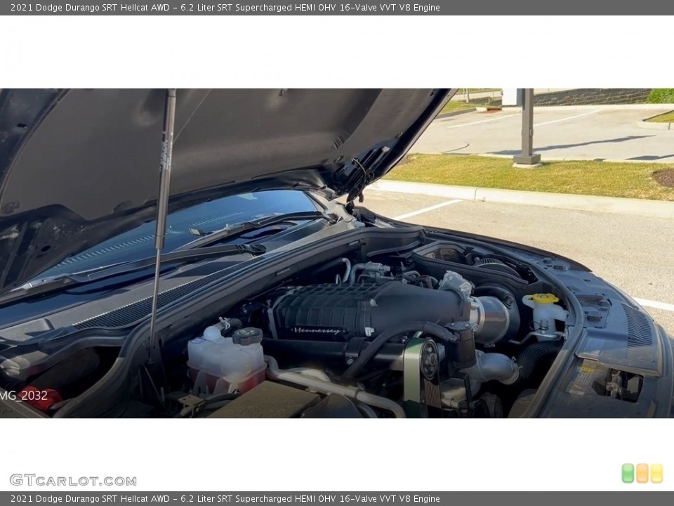 6.2 Liter SRT Supercharged HEMI OHV 16-Valve VVT V8 2021 Dodge Durango Engine