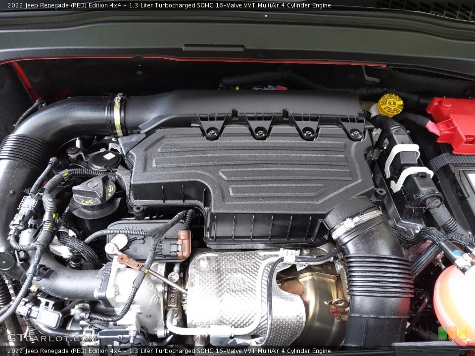 1.3 Liter Turbocharged SOHC 16-Valve VVT MultiAir 4 Cylinder 2022 Jeep Renegade Engine