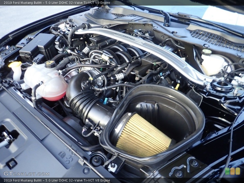 5.0 Liter DOHC 32-Valve Ti-VCT V8 2019 Ford Mustang Engine