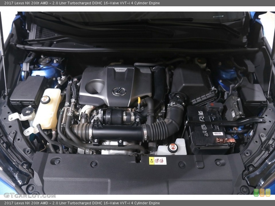 2.0 Liter Turbocharged DOHC 16-Valve VVT-i 4 Cylinder 2017 Lexus NX Engine