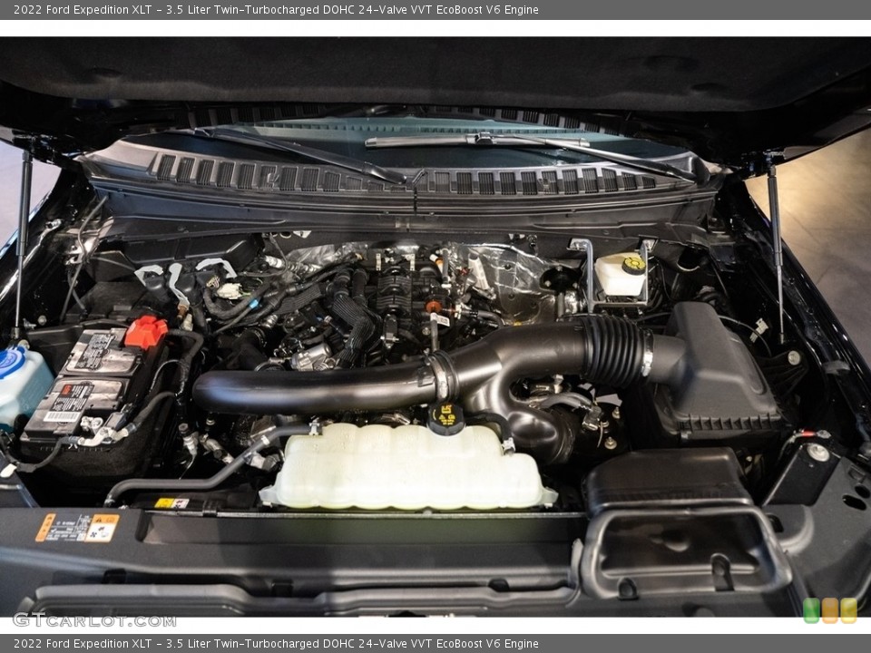 3.5 Liter Twin-Turbocharged DOHC 24-Valve VVT EcoBoost V6 2022 Ford Expedition Engine