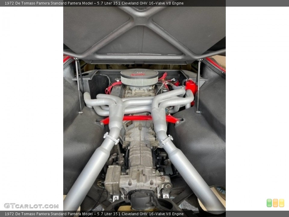 5.7 Liter 351 Cleveland OHV 16-Valve V8 1972 De Tomaso Pantera Engine