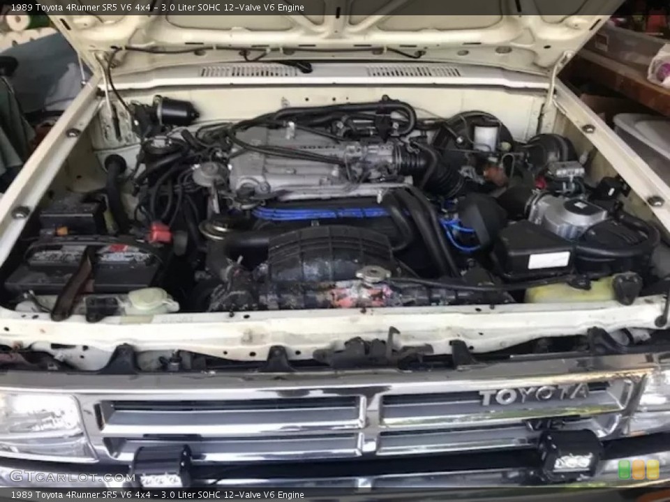 3.0 Liter SOHC 12-Valve V6 1989 Toyota 4Runner Engine