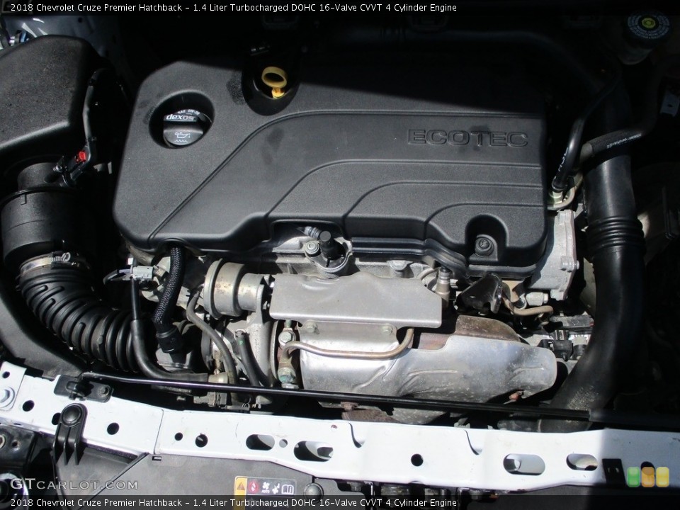 1.4 Liter Turbocharged DOHC 16-Valve CVVT 4 Cylinder 2018 Chevrolet Cruze Engine