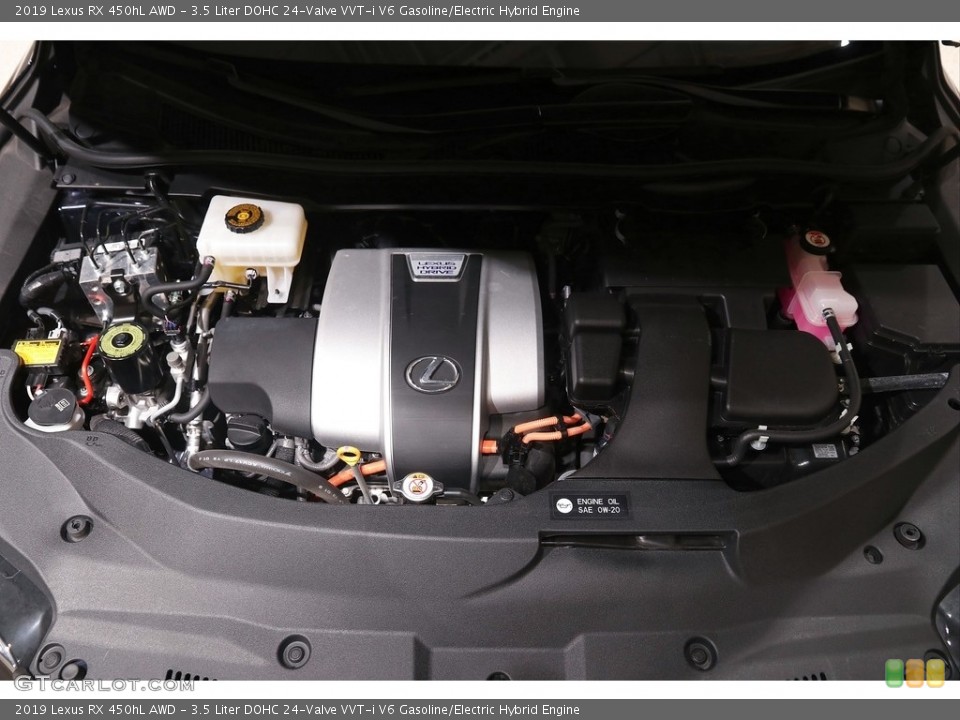 3.5 Liter DOHC 24-Valve VVT-i V6 Gasoline/Electric Hybrid 2019 Lexus RX Engine