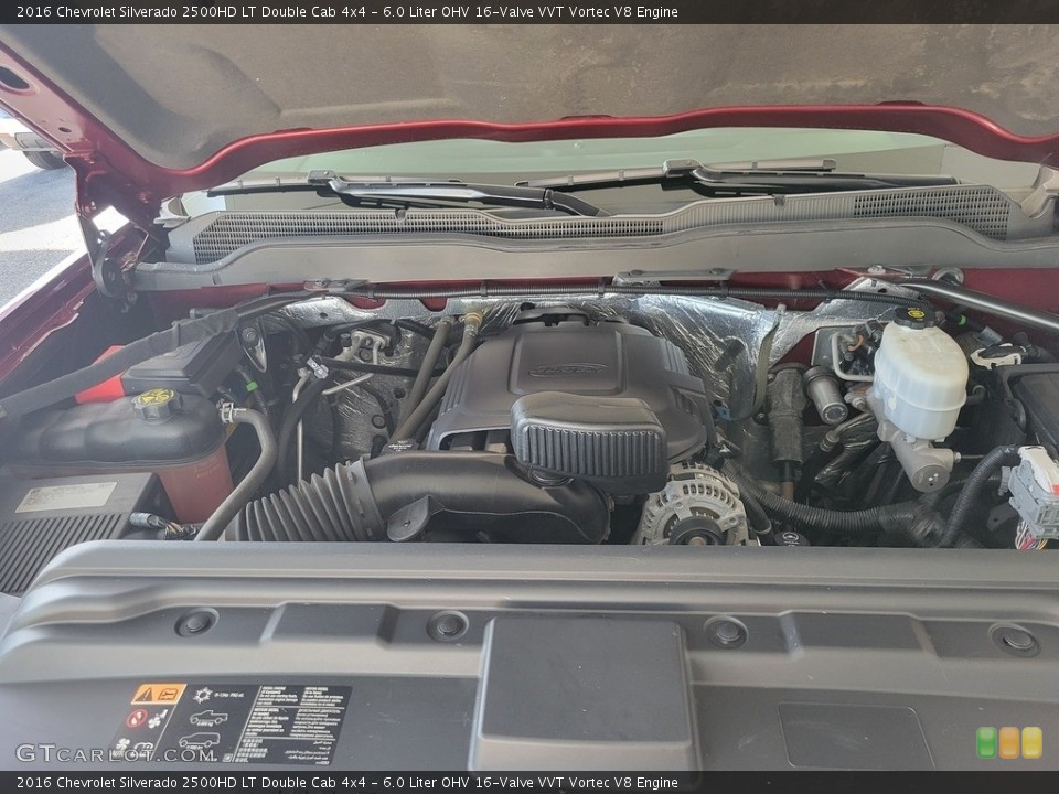 6.0 Liter OHV 16-Valve VVT Vortec V8 2016 Chevrolet Silverado 2500HD Engine