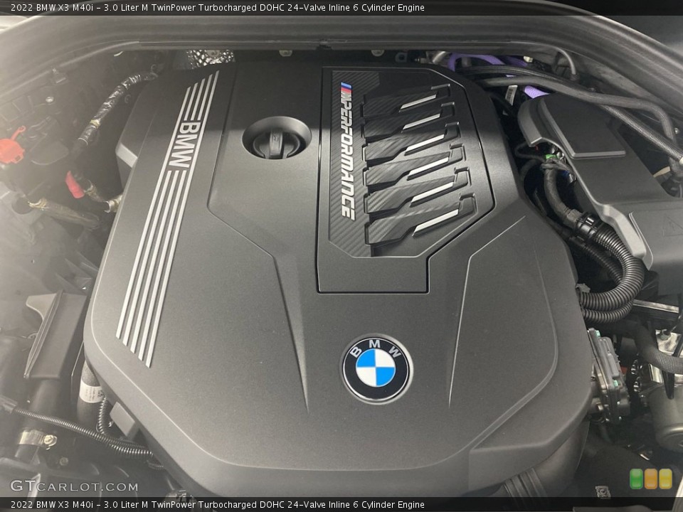 3.0 Liter M TwinPower Turbocharged DOHC 24-Valve Inline 6 Cylinder 2022 BMW X3 Engine