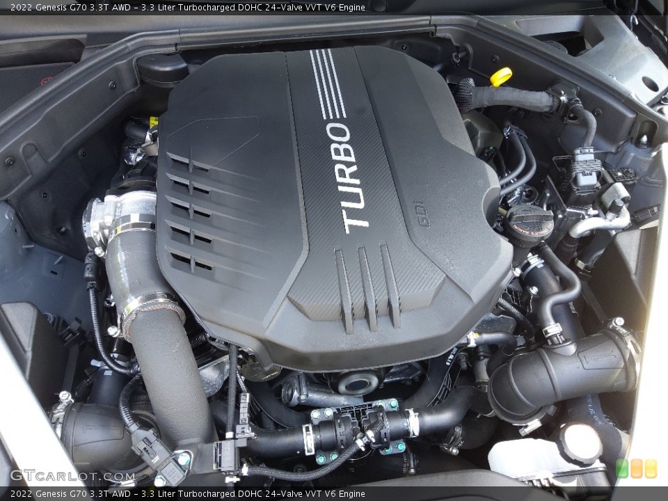 3.3 Liter Turbocharged DOHC 24-Valve VVT V6 Engine for the 2022 Genesis G70 #144666916