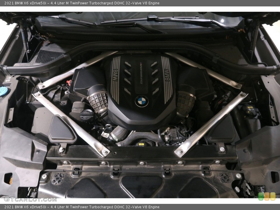 4.4 Liter M TwinPower Turbocharged DOHC 32-Valve V8 2021 BMW X6 Engine