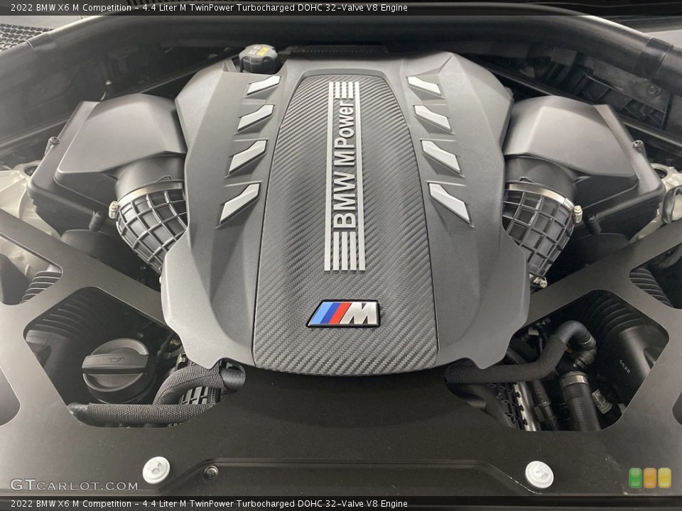 4.4 Liter M TwinPower Turbocharged DOHC 32-Valve V8 2022 BMW X6 M Engine