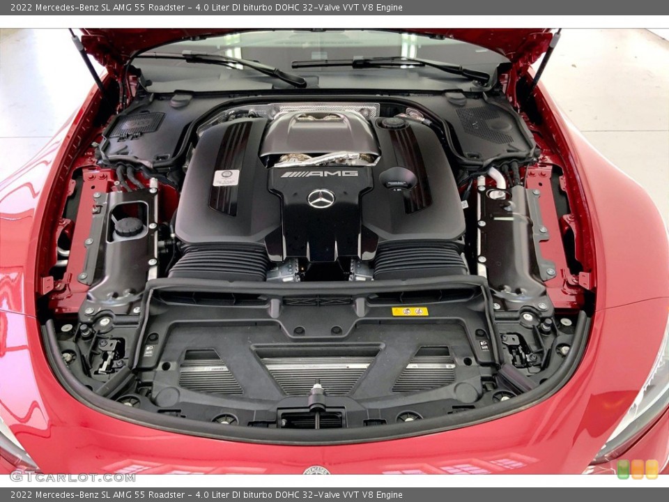 4.0 Liter DI biturbo DOHC 32-Valve VVT V8 2022 Mercedes-Benz SL Engine