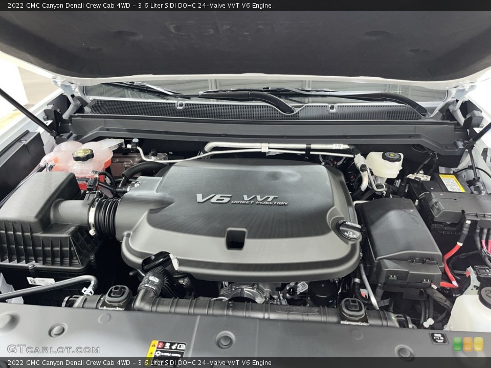 3.6 Liter SIDI DOHC 24-Valve VVT V6 2022 GMC Canyon Engine