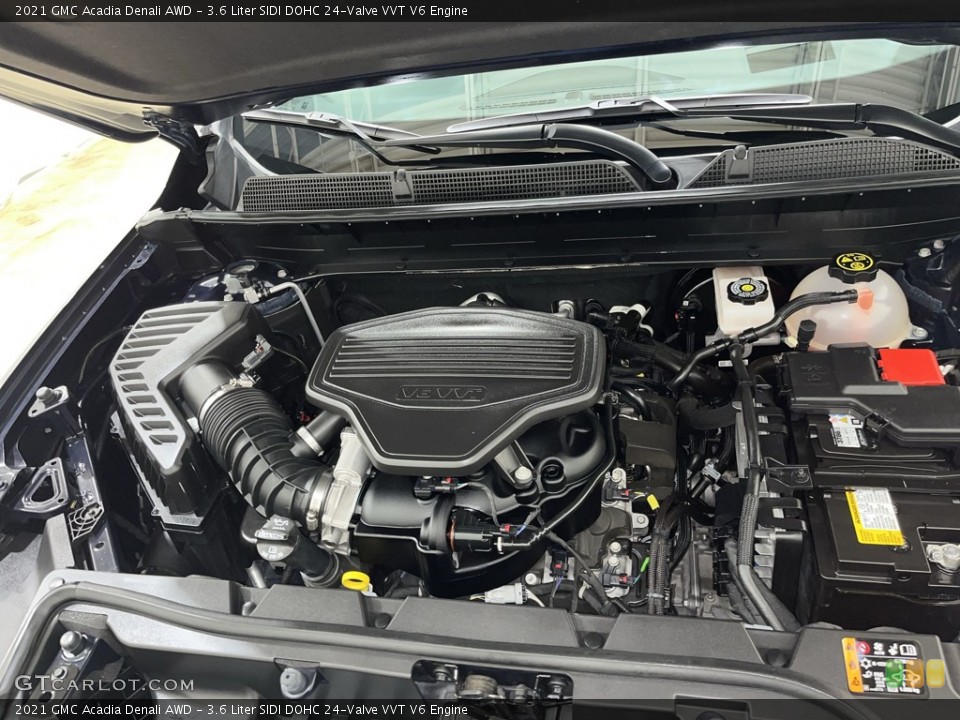 3.6 Liter SIDI DOHC 24-Valve VVT V6 2021 GMC Acadia Engine