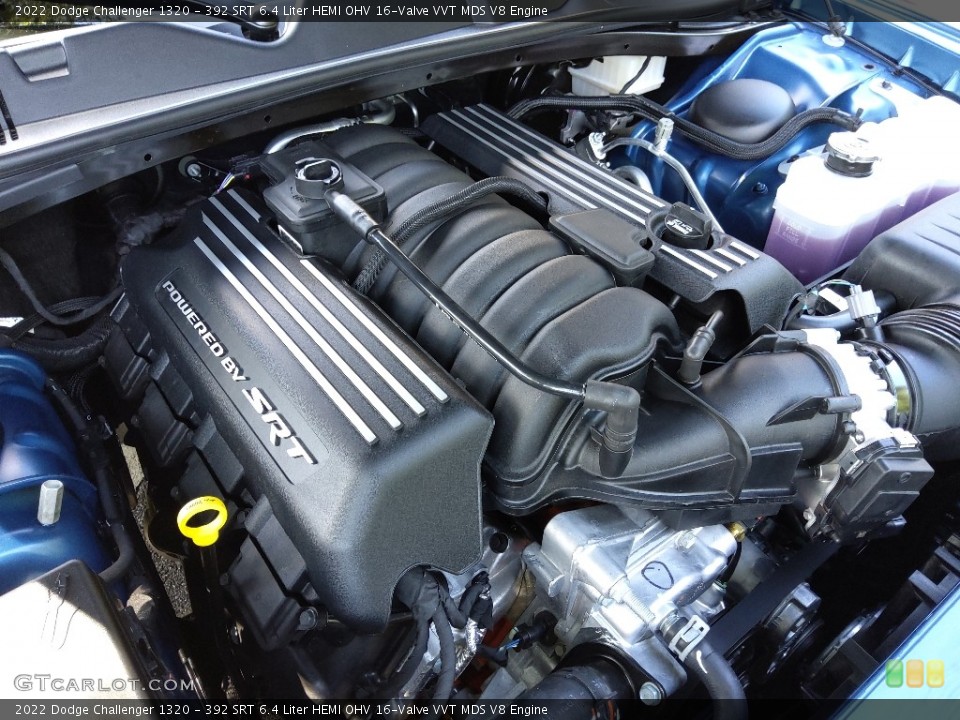 392 SRT 6.4 Liter HEMI OHV 16-Valve VVT MDS V8 2022 Dodge Challenger Engine
