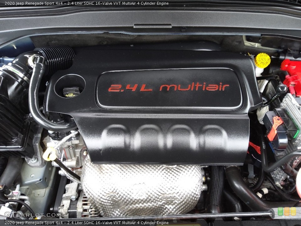 2.4 Liter SOHC 16-Valve VVT MultiAir 4 Cylinder 2020 Jeep Renegade Engine