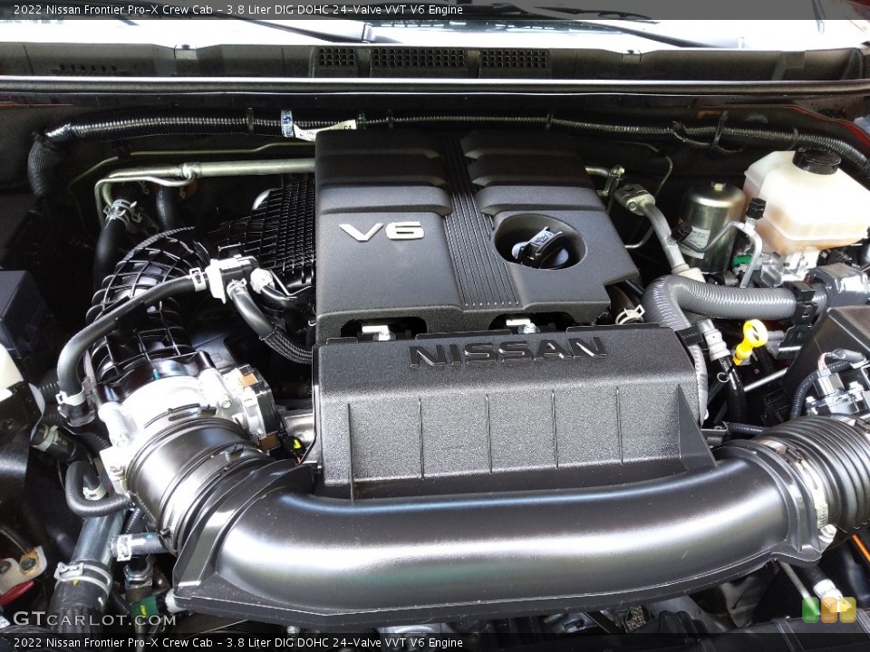 3.8 Liter DIG DOHC 24-Valve VVT V6 2022 Nissan Frontier Engine