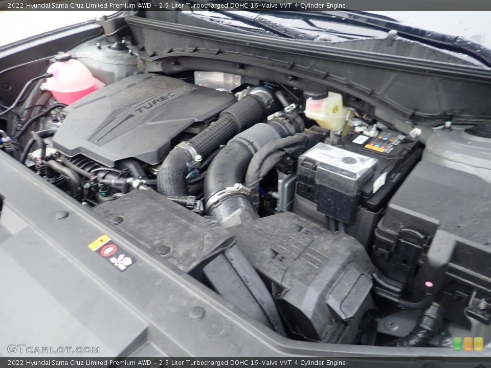 2.5 Liter Turbocharged DOHC 16-Valve VVT 4 Cylinder 2022 Hyundai Santa Cruz Engine