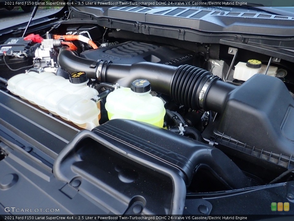 3.5 Liter e PowerBoost Twin-Turbocharged DOHC 24-Valve V6 Gasoline/Electric Hybrid 2021 Ford F150 Engine