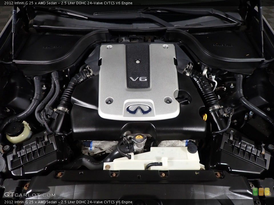 2.5 Liter DOHC 24-Valve CVTCS V6 2012 Infiniti G Engine