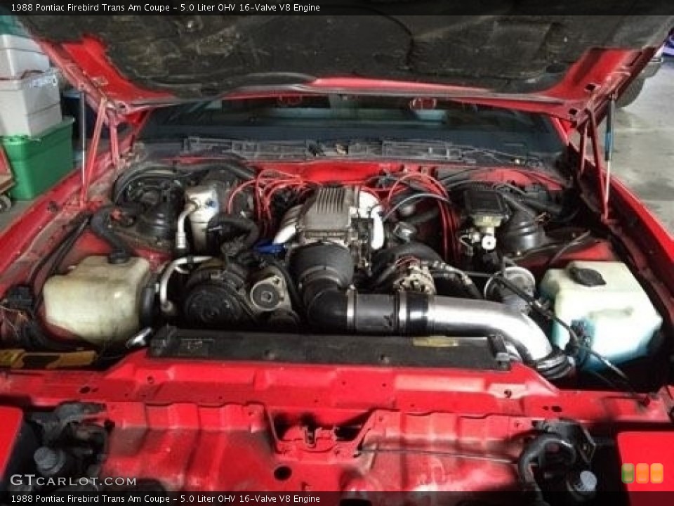 5.0 Liter OHV 16-Valve V8 1988 Pontiac Firebird Engine