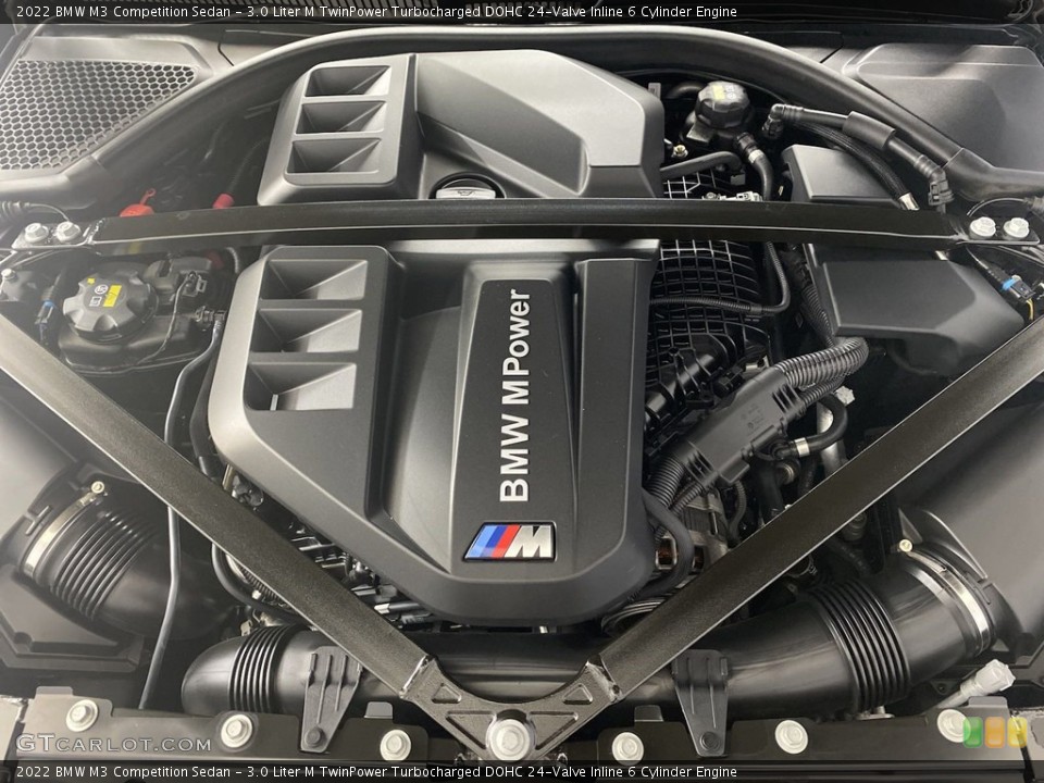 3.0 Liter M TwinPower Turbocharged DOHC 24-Valve Inline 6 Cylinder 2022 BMW M3 Engine