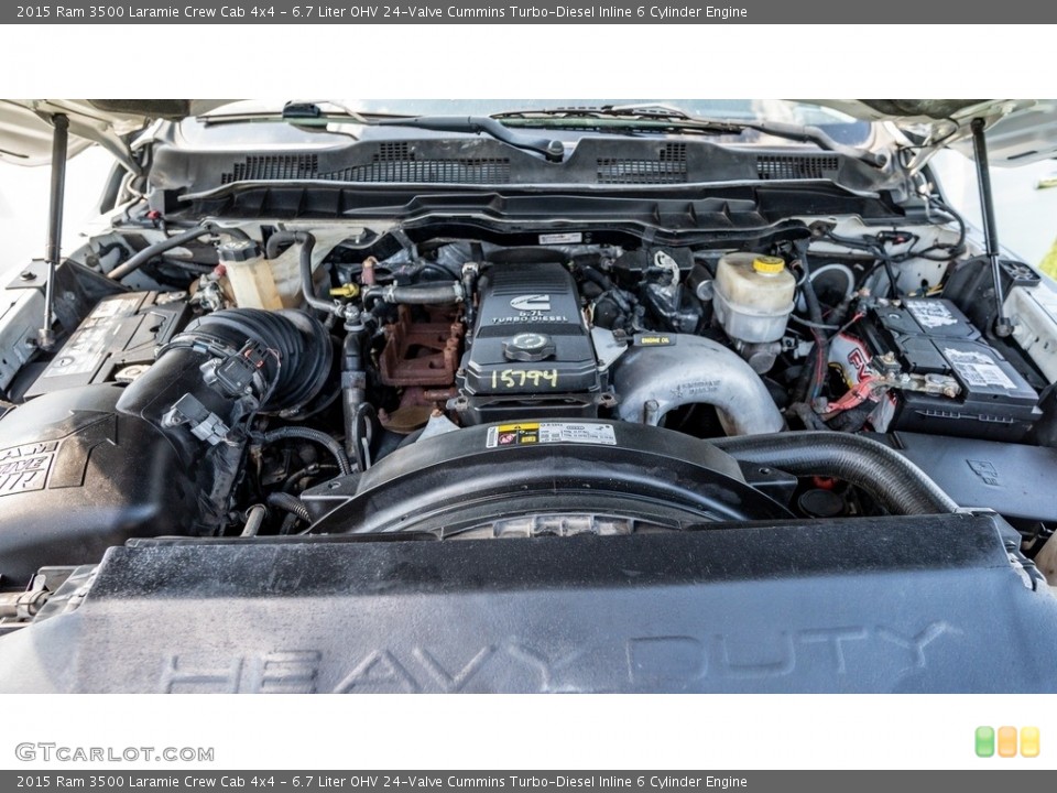 6.7 Liter OHV 24-Valve Cummins Turbo-Diesel Inline 6 Cylinder Engine for the 2015 Ram 3500 #144850094