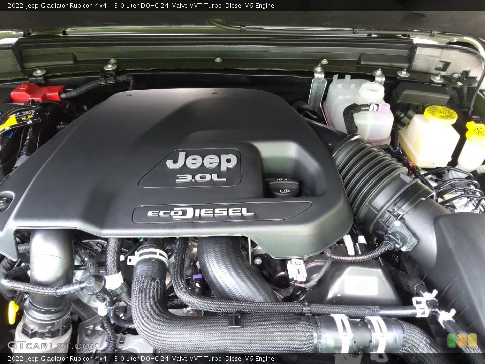 3.0 Liter DOHC 24-Valve VVT Turbo-Diesel V6 Engine for the 2022 Jeep Gladiator #144852432