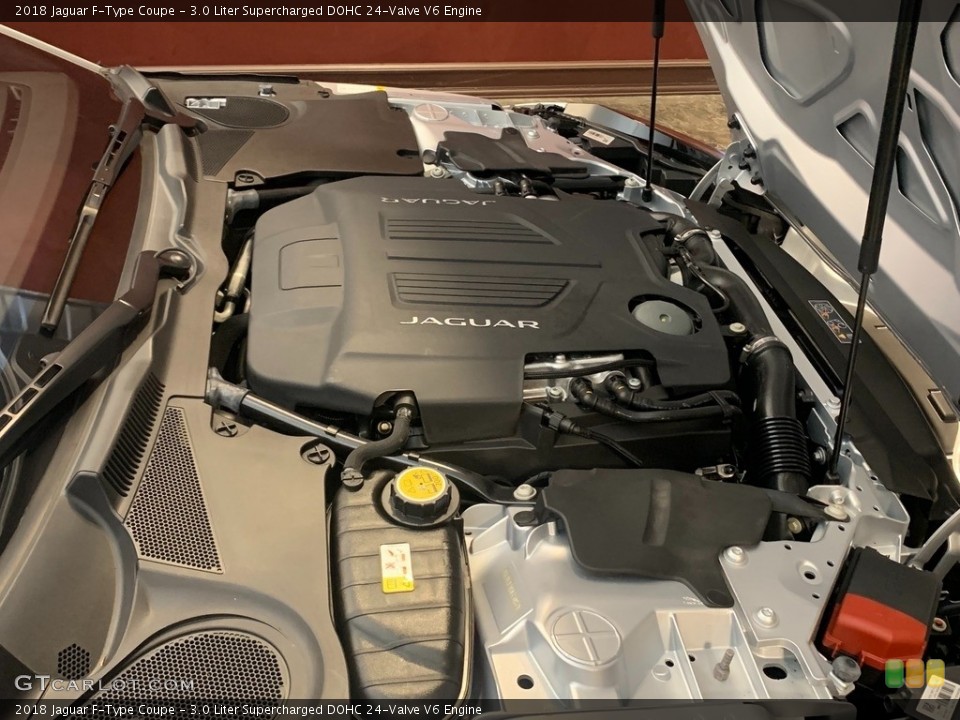 3.0 Liter Supercharged DOHC 24-Valve V6 2018 Jaguar F-Type Engine