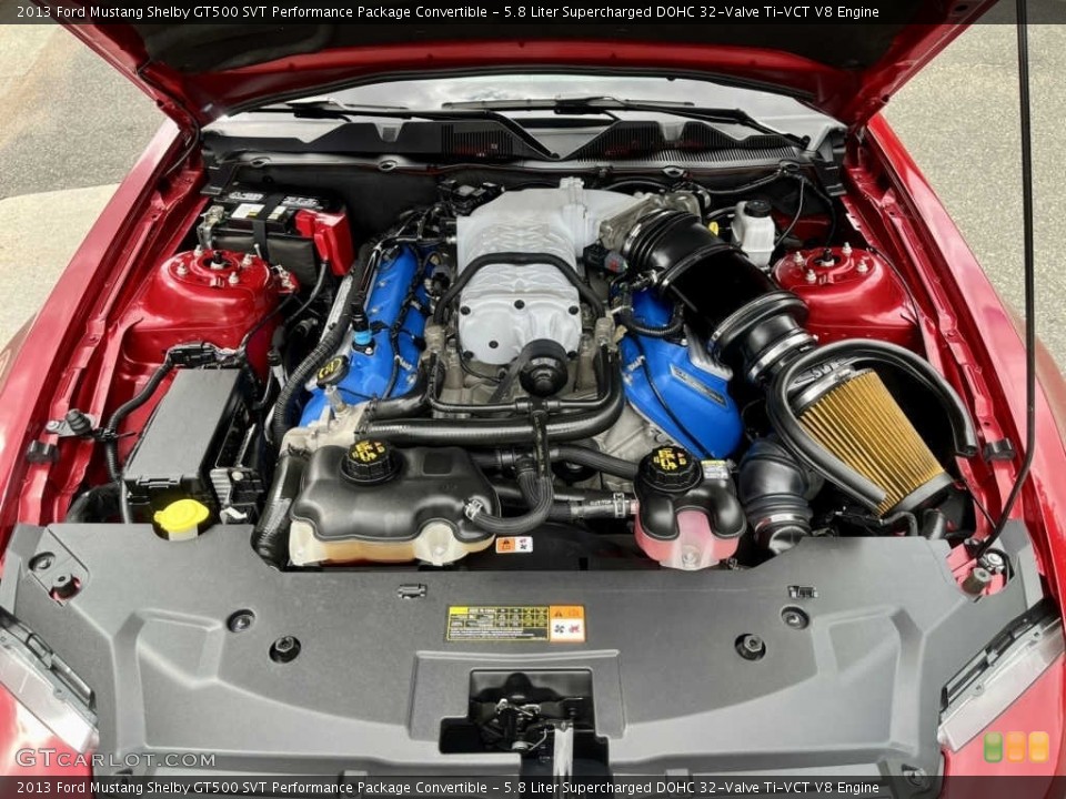 5.8 Liter Supercharged DOHC 32-Valve Ti-VCT V8 Engine for the 2013 Ford Mustang #144882653