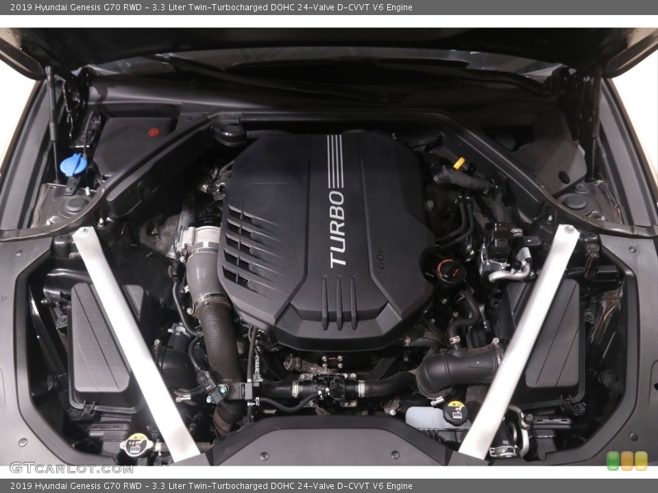 3.3 Liter Twin-Turbocharged DOHC 24-Valve D-CVVT V6 Engine for the 2019 Hyundai Genesis #144895228
