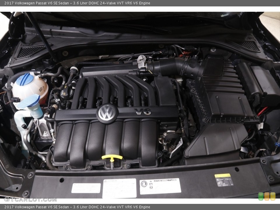 3.6 Liter DOHC 24-Valve VVT VR6 V6 2017 Volkswagen Passat Engine