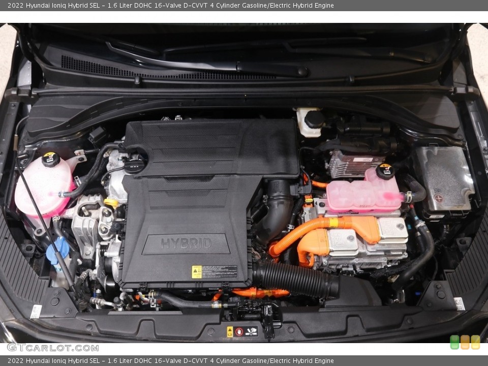 1.6 Liter DOHC 16-Valve D-CVVT 4 Cylinder Gasoline/Electric Hybrid 2022 Hyundai Ioniq Hybrid Engine