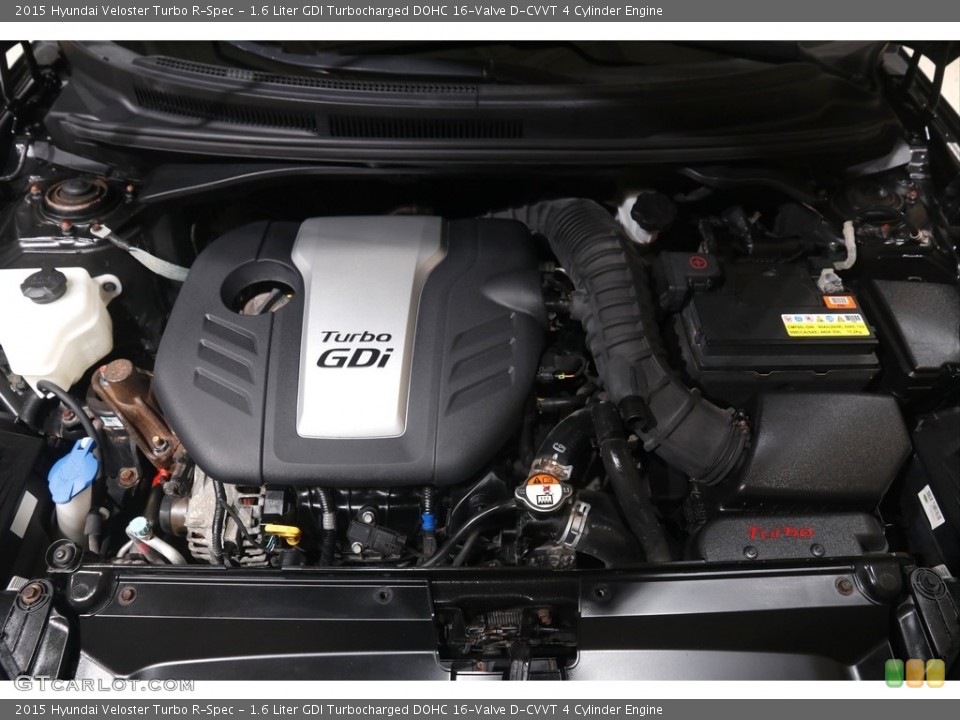 1.6 Liter GDI Turbocharged DOHC 16-Valve D-CVVT 4 Cylinder 2015 Hyundai Veloster Engine