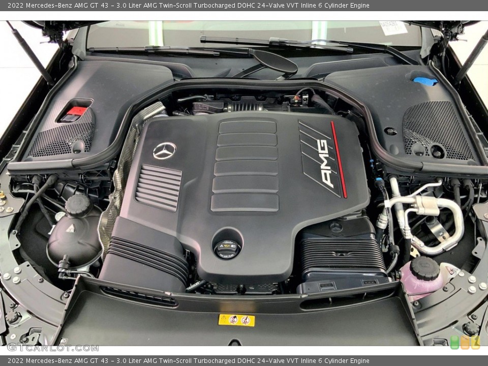 3.0 Liter AMG Twin-Scroll Turbocharged DOHC 24-Valve VVT Inline 6 Cylinder 2022 Mercedes-Benz AMG GT Engine
