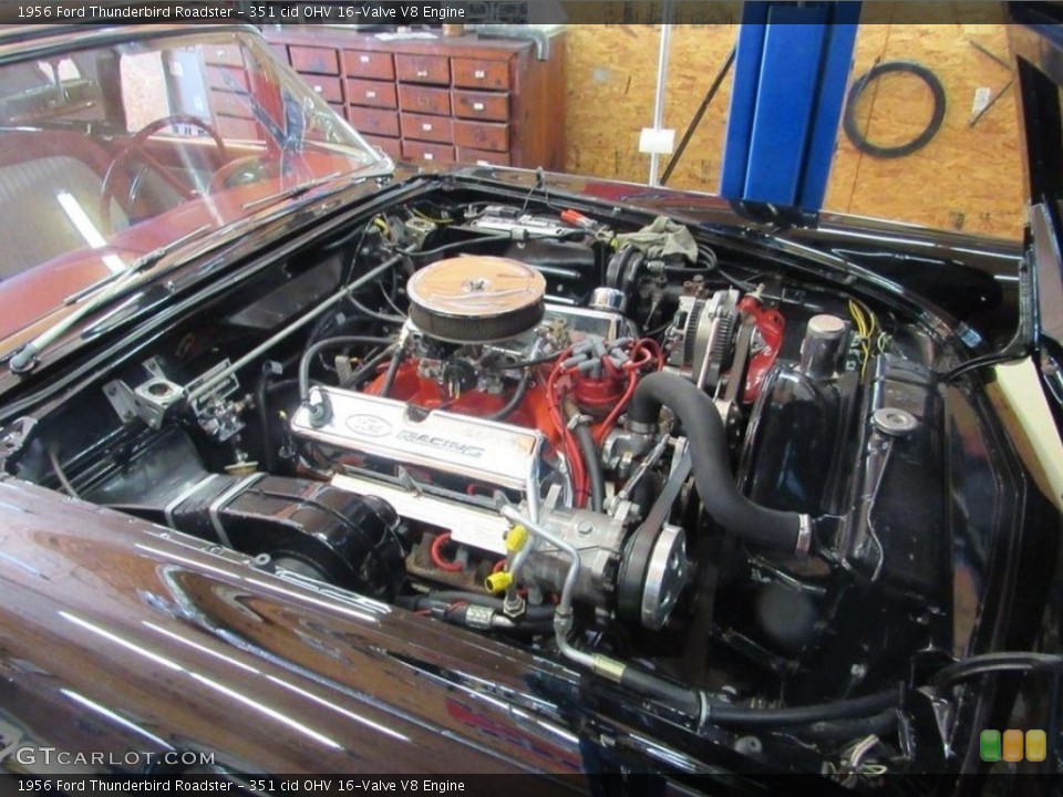 351 cid OHV 16-Valve V8 1956 Ford Thunderbird Engine