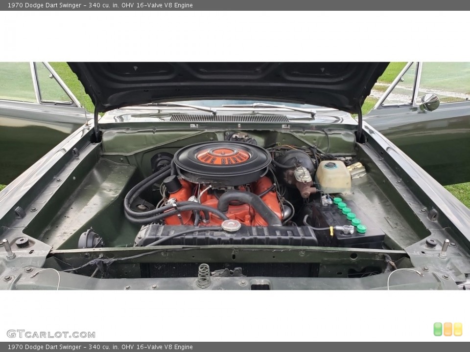 340 cu. in. OHV 16-Valve V8 1970 Dodge Dart Engine