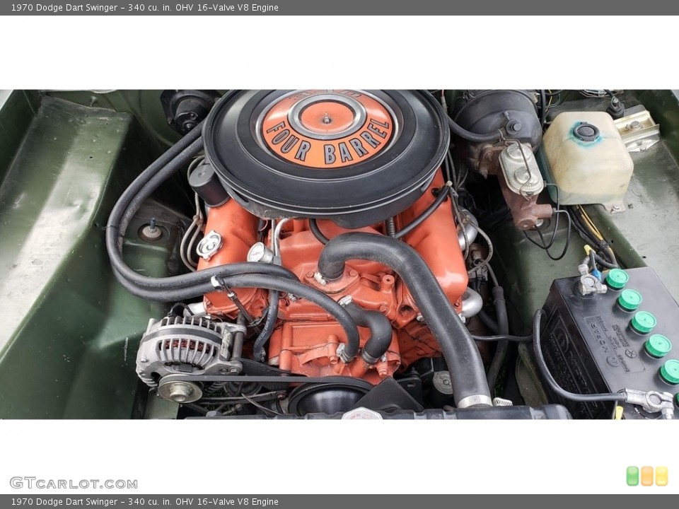 340 cu. in. OHV 16-Valve V8 Engine for the 1970 Dodge Dart #144940440