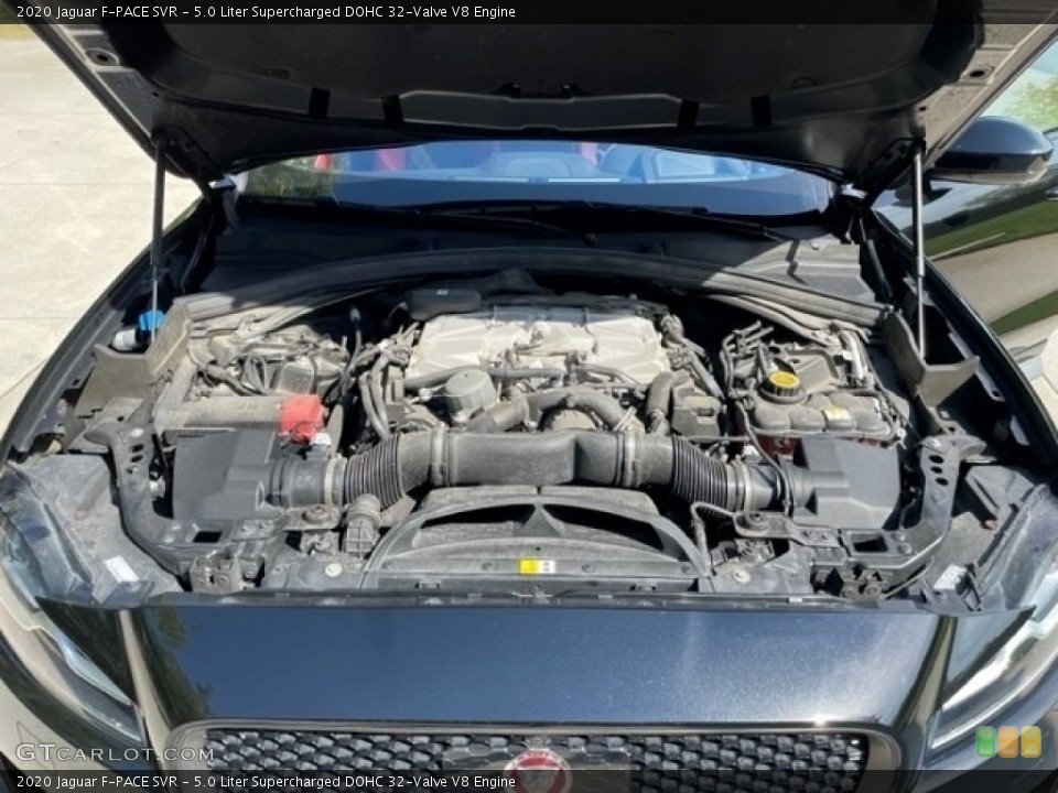 5.0 Liter Supercharged DOHC 32-Valve V8 2020 Jaguar F-PACE Engine