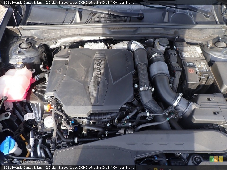 2.5 Liter Turbocharged DOHC 16-Valve CVVT 4 Cylinder 2021 Hyundai Sonata Engine