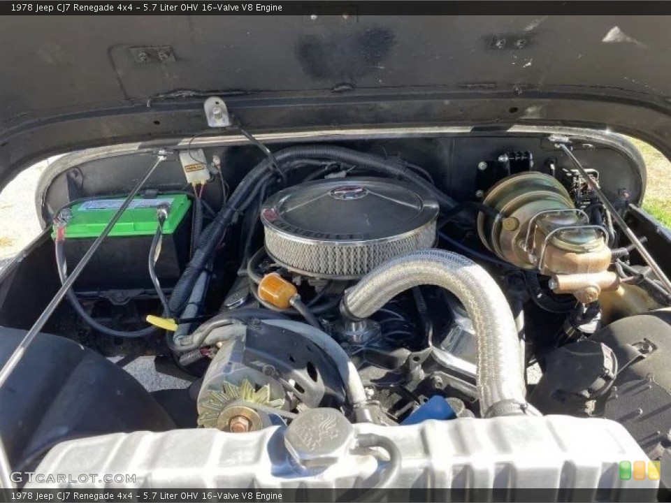 5.7 Liter OHV 16-Valve V8 Engine for the 1978 Jeep CJ7 #144994763