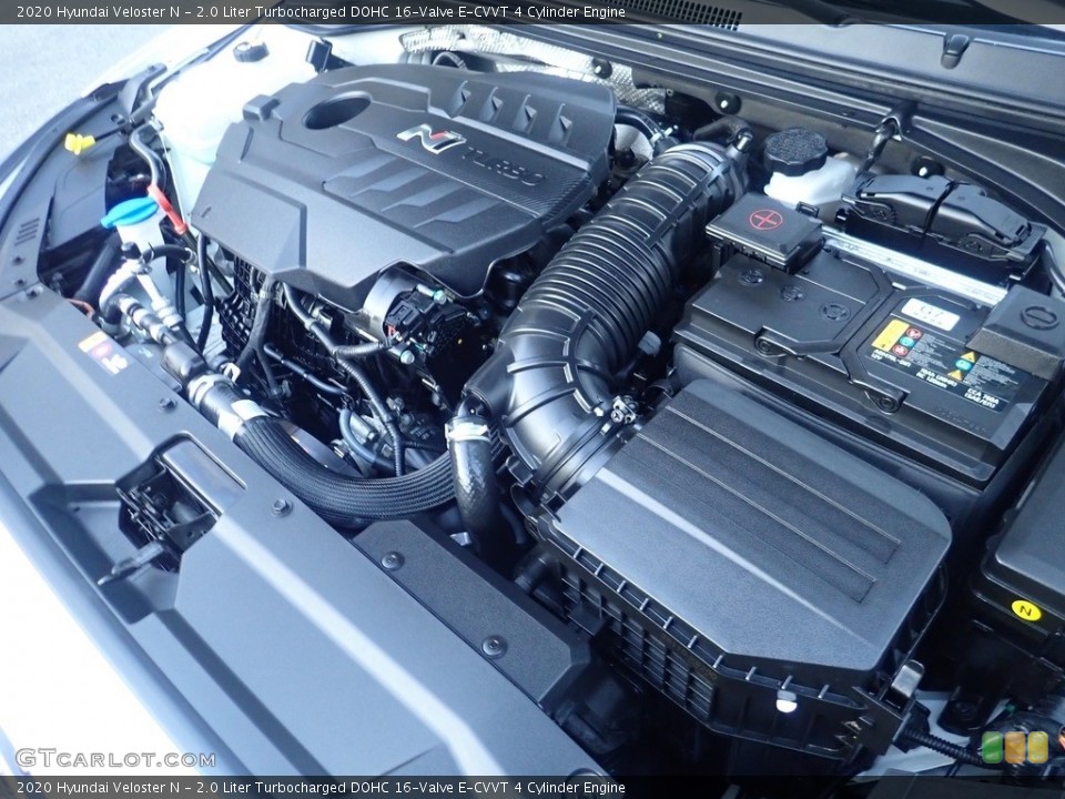 2.0 Liter Turbocharged DOHC 16-Valve E-CVVT 4 Cylinder 2020 Hyundai Veloster Engine