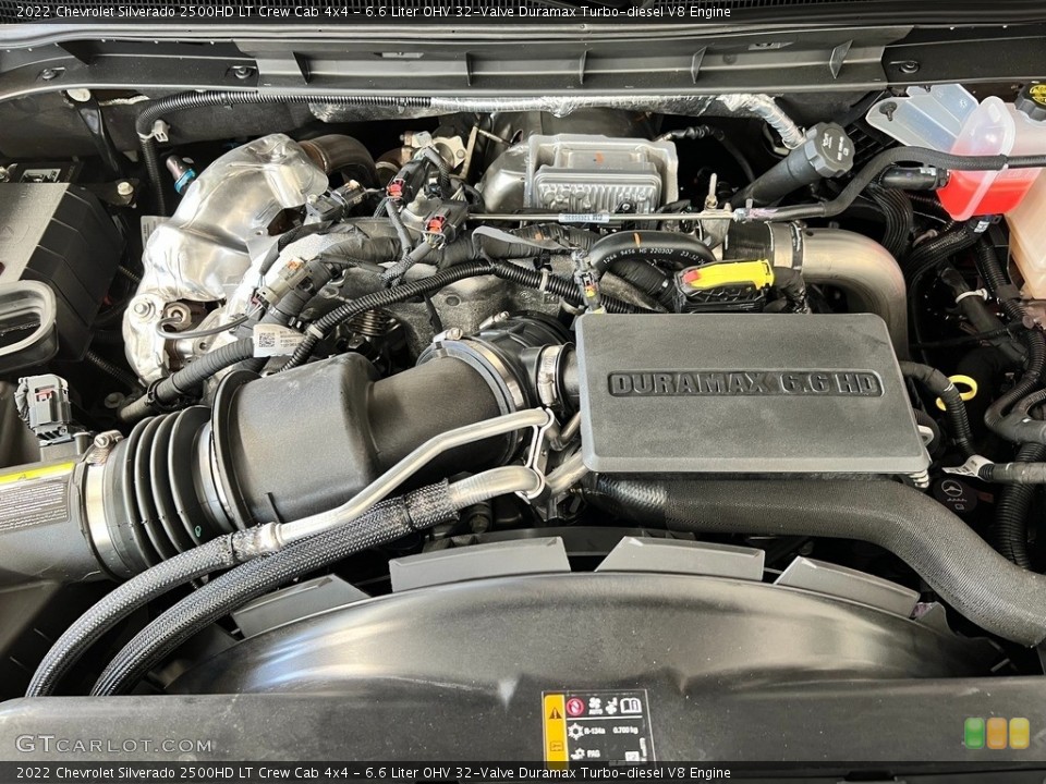 6.6 Liter OHV 32-Valve Duramax Turbo-diesel V8 2022 Chevrolet Silverado 2500HD Engine
