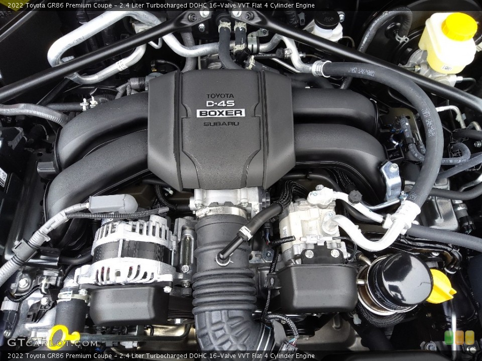 2.4 Liter Turbocharged DOHC 16-Valve VVT Flat 4 Cylinder 2022 Toyota GR86 Engine