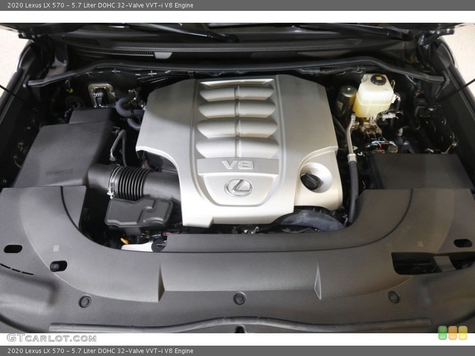 5.7 Liter DOHC 32-Valve VVT-i V8 2020 Lexus LX Engine