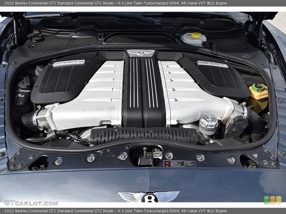 6.0 Liter Twin-Turbocharged DOHC 48-Valve VVT W12 2012 Bentley Continental GTC Engine