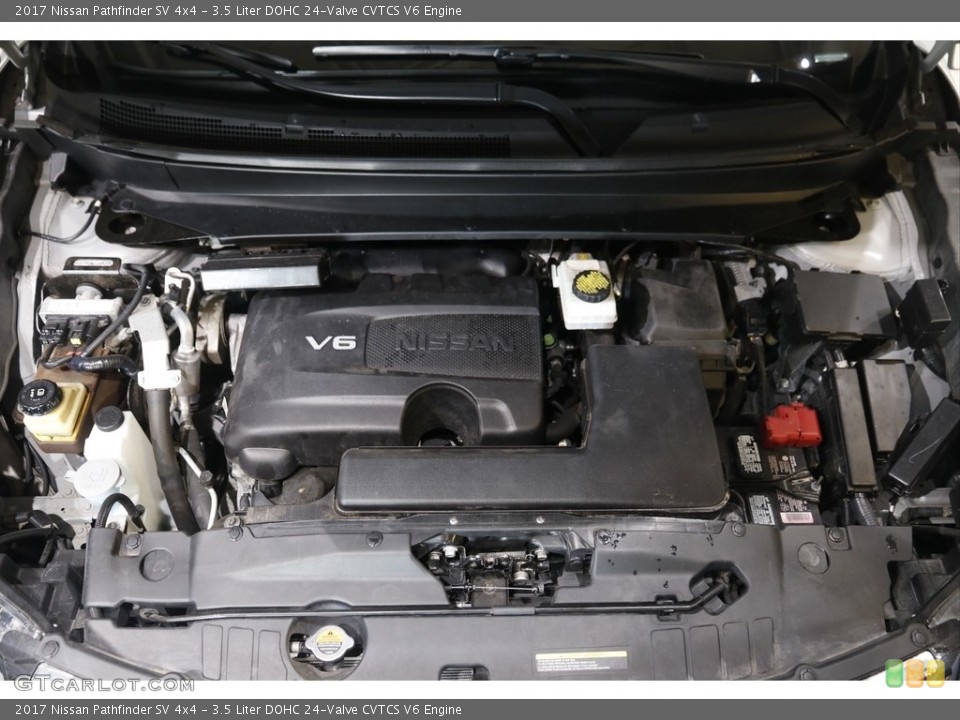 3.5 Liter DOHC 24-Valve CVTCS V6 2017 Nissan Pathfinder Engine