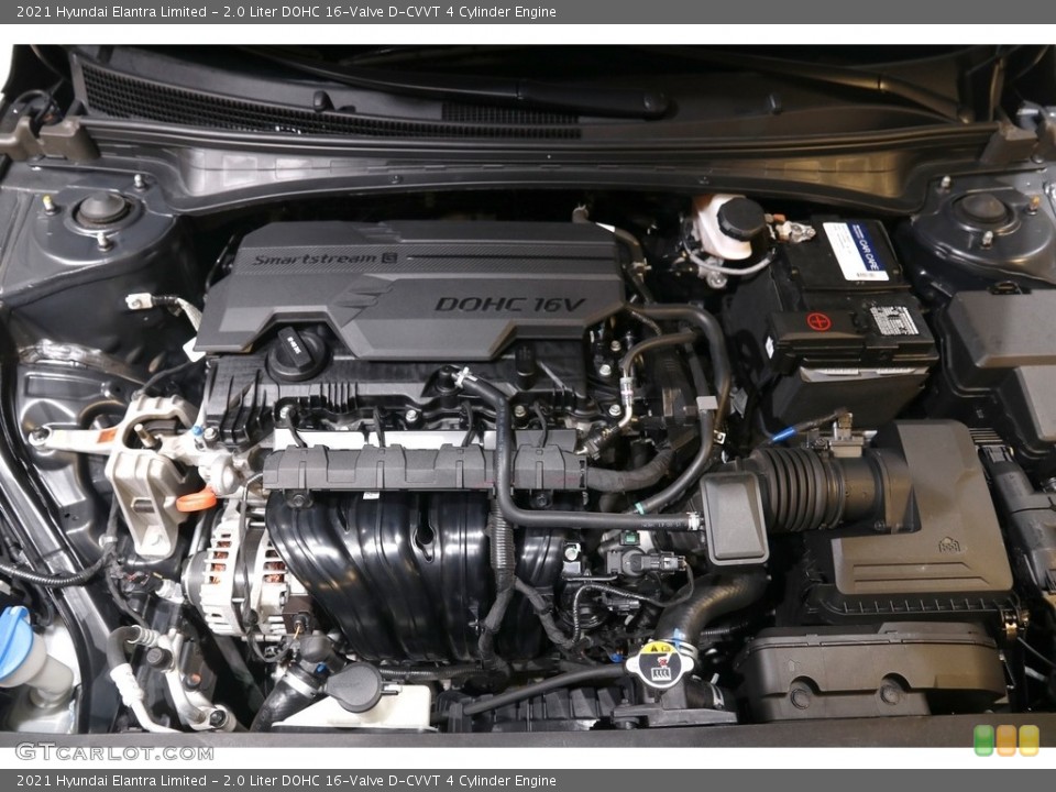 2.0 Liter DOHC 16-Valve D-CVVT 4 Cylinder 2021 Hyundai Elantra Engine